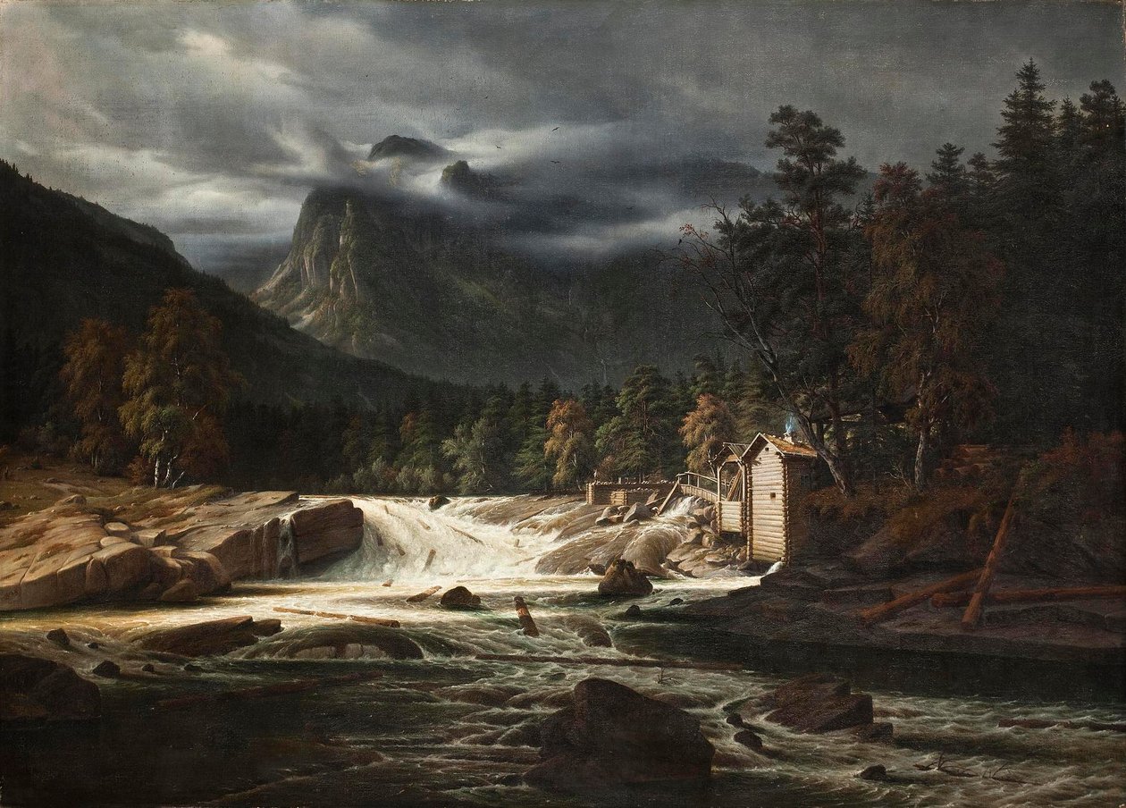 Norská krajina, Marumfoss od Thomas Fearnley