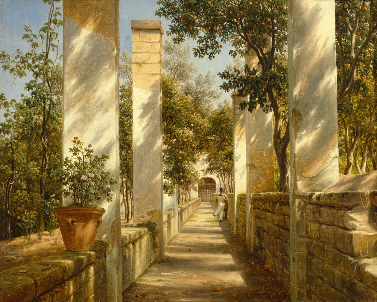 Oranžová pergola, Sorrento od Thomas Fearnley