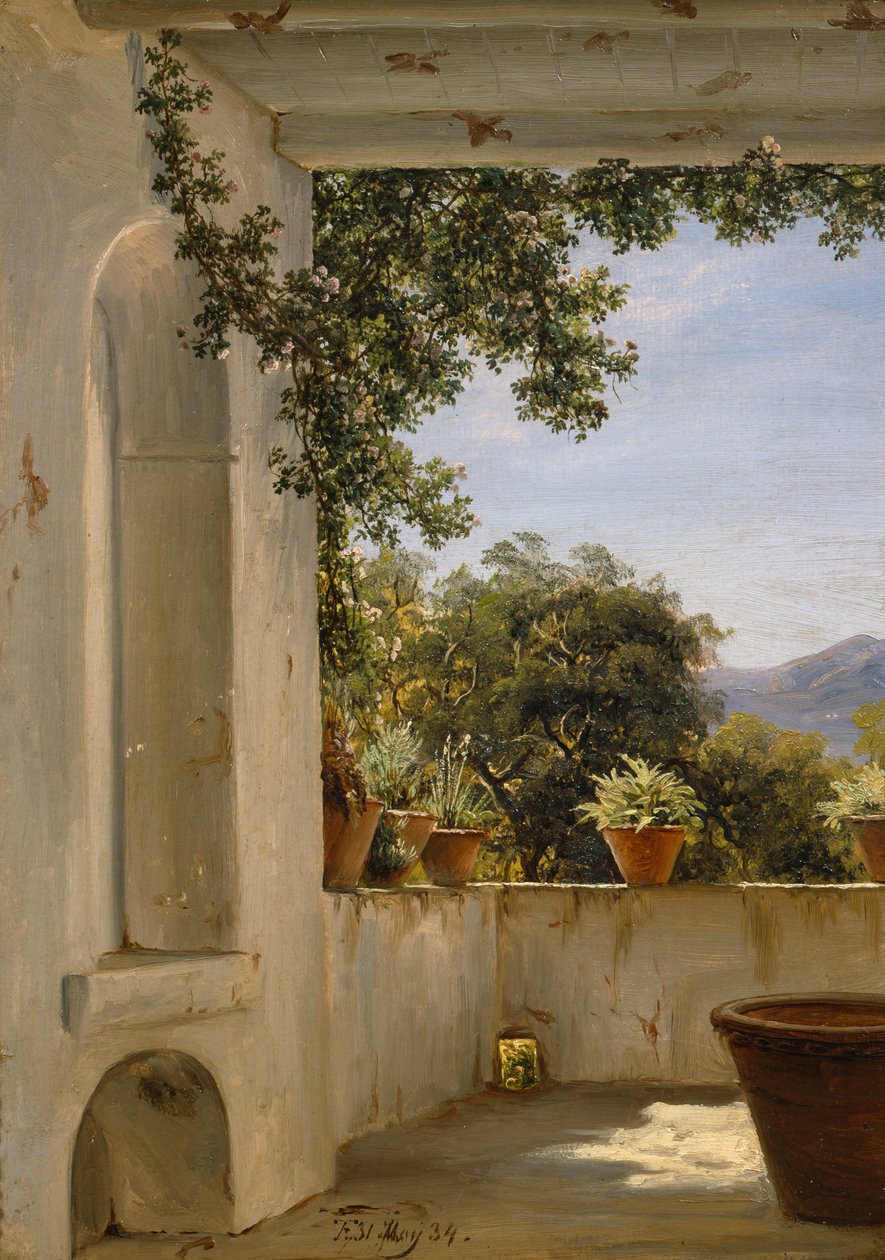 Terasa v Sorrentu od Thomas Fearnley