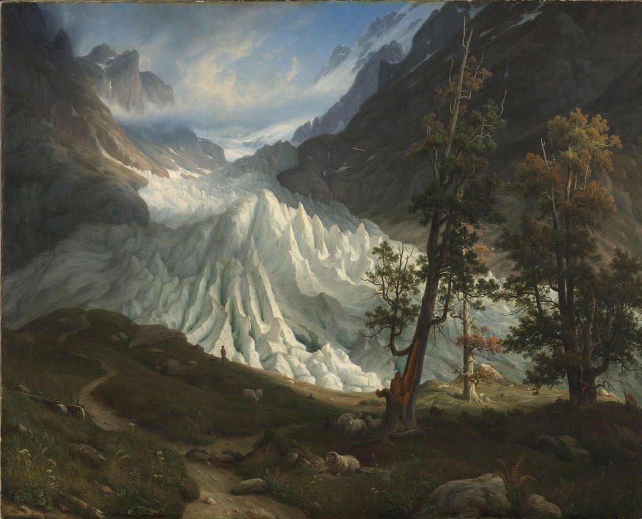 ledovec Grindelwald od Thomas Fearnley
