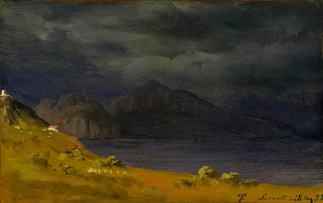 Pohled na Capri ze Sorrenta od Thomas Fearnley