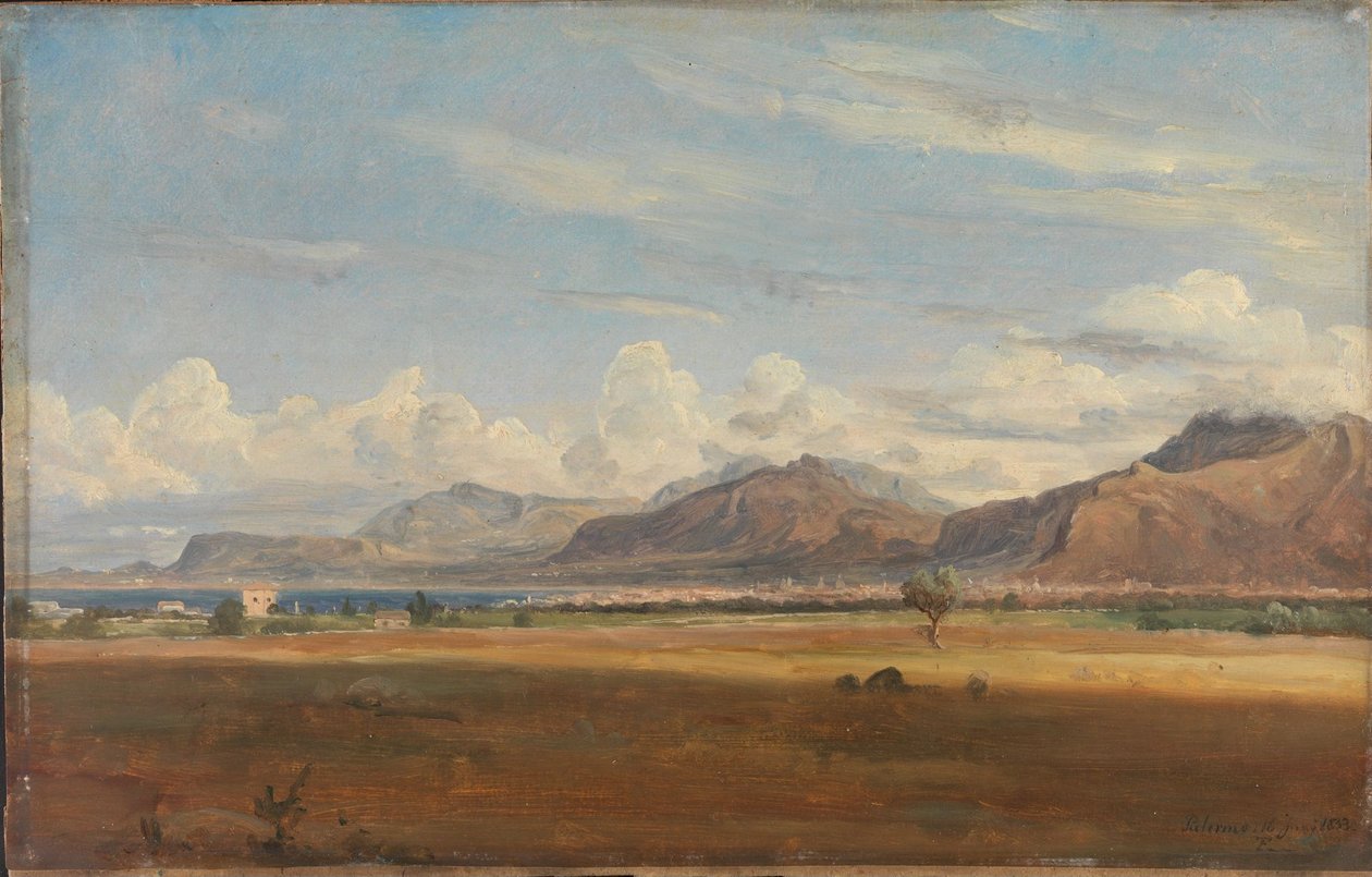 Pohled na Palermo od Thomas Fearnley