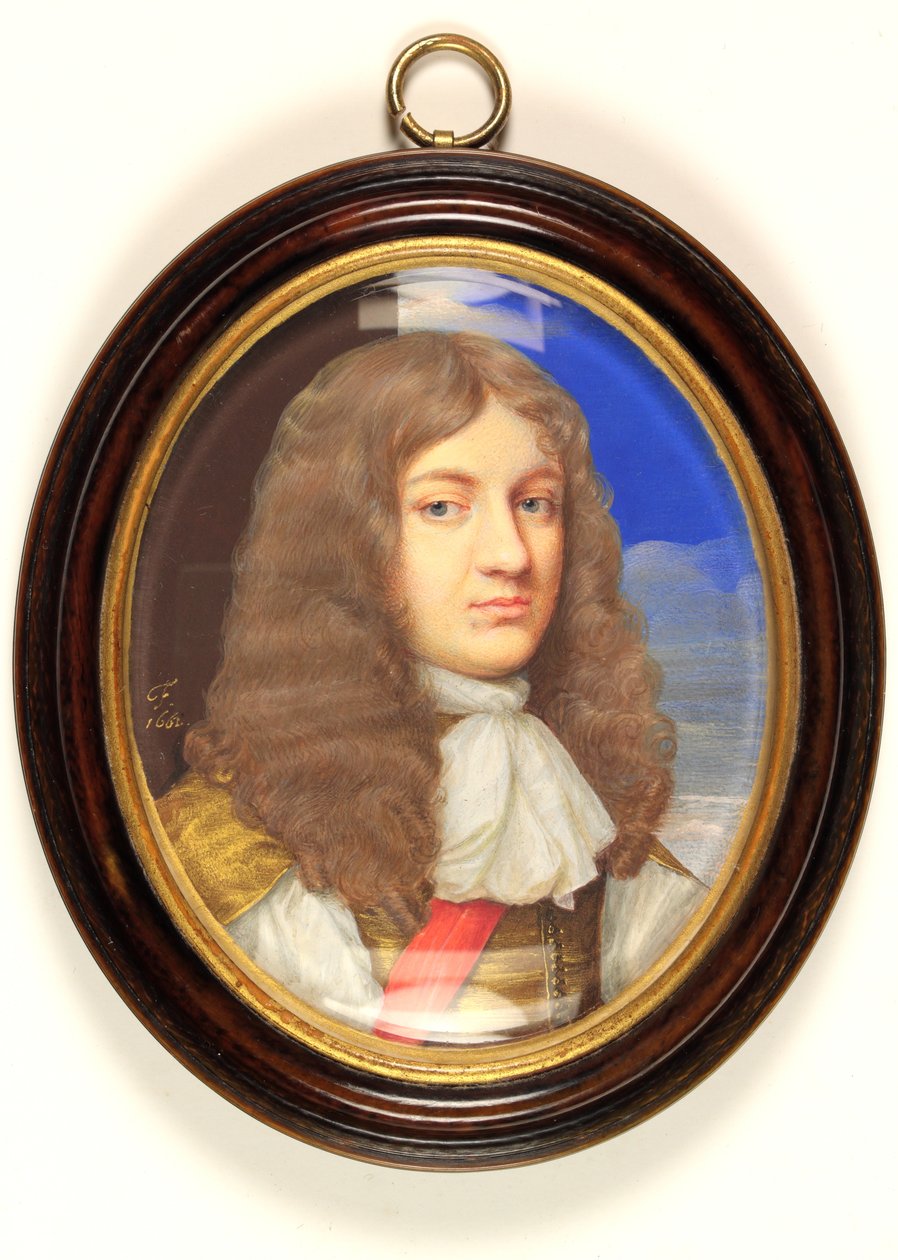 Gentleman tradičně identifikovaný jako Sir John Egerton (akvarel na pergamenu) od Thomas Flatman