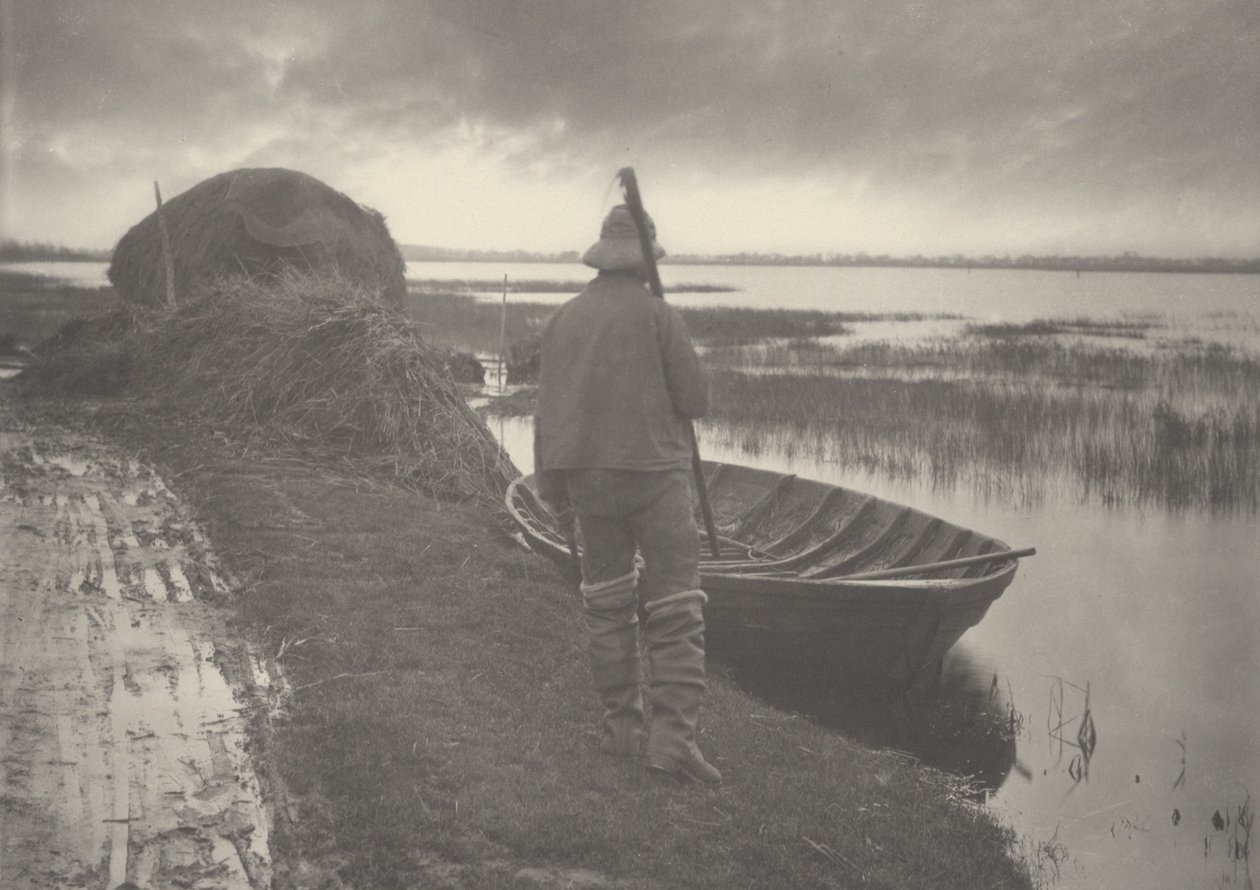 Marshman jde řezat střešní krytinu,1886 (foto) od Thomas Frederick Goodall