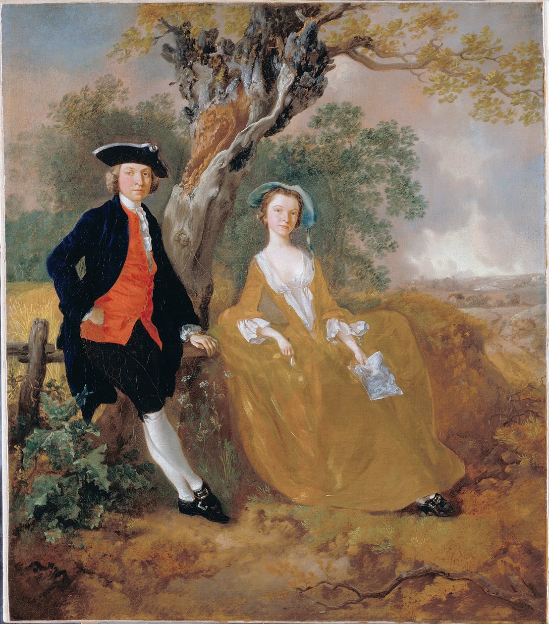 Pár v krajině od Thomas Gainsborough