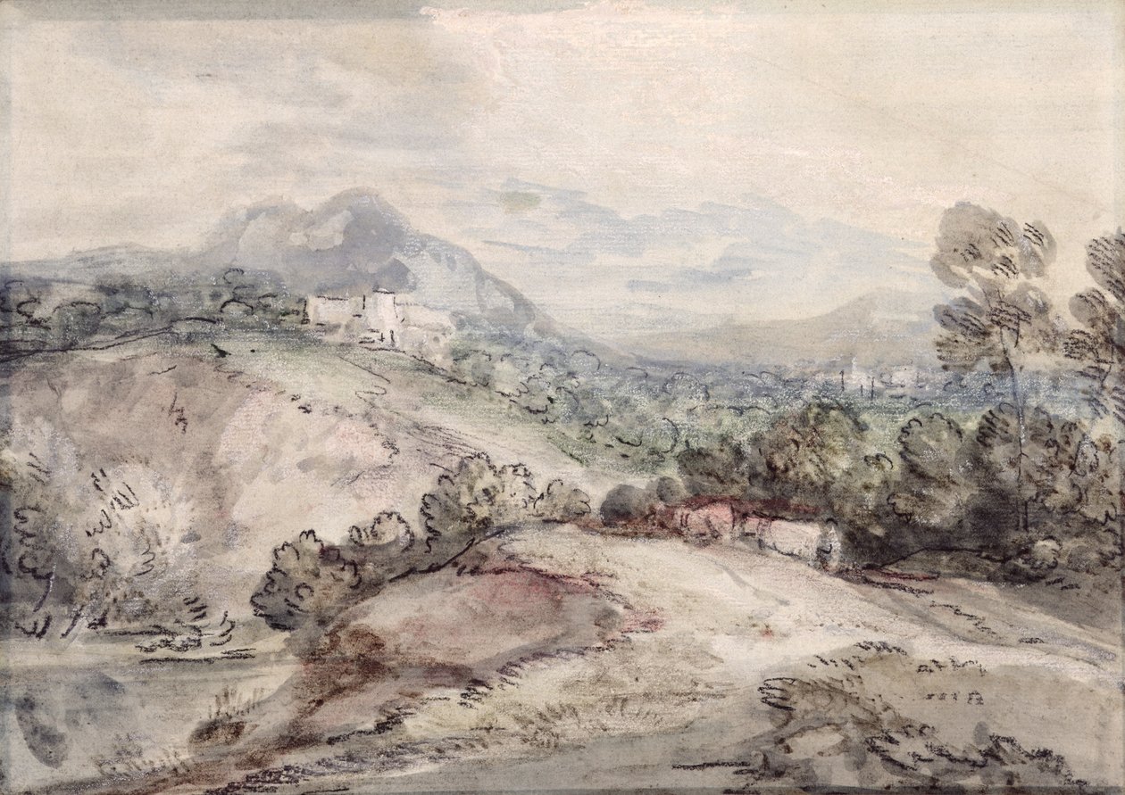 Kopcovitá krajina od Thomas Gainsborough