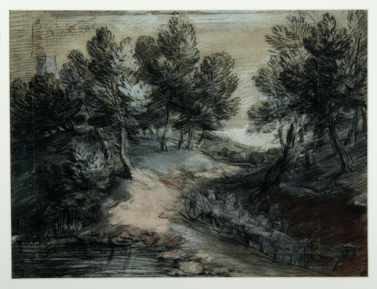 Dřevěný vůz na lesní cestě, 1775-80 od Thomas Gainsborough