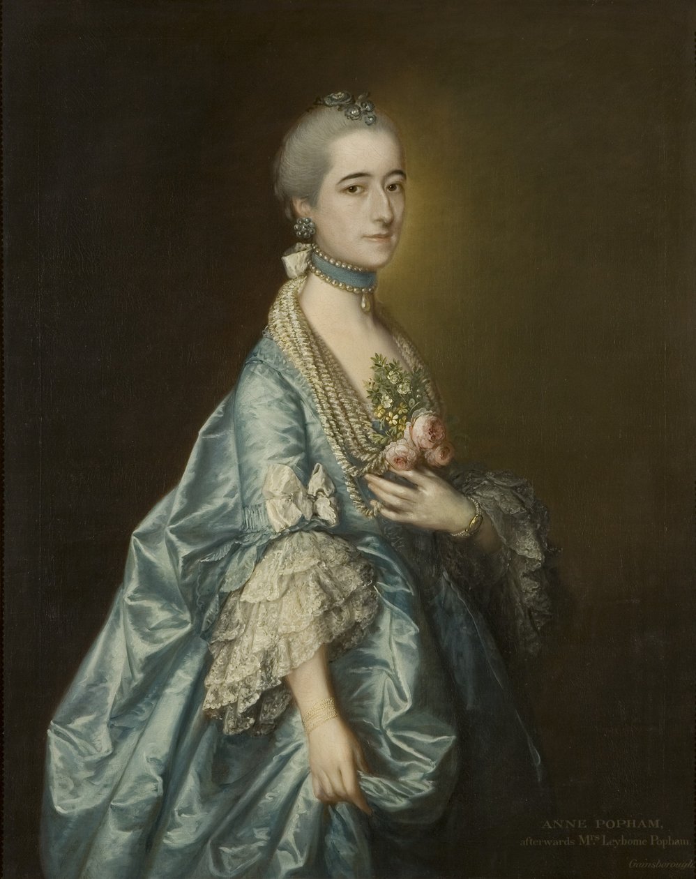 Ann Leyborne Leyborne, c.1763 (oil on canvas) od Thomas Gainsborough