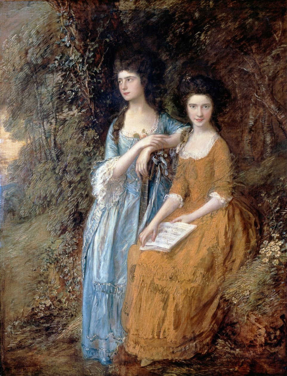 Elizabeth a Mary Linleyovy od Thomas Gainsborough