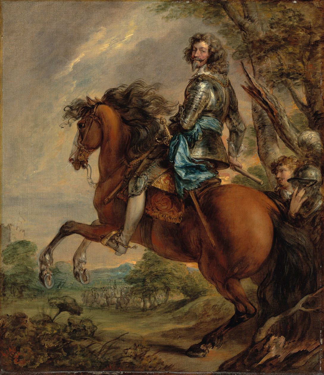 Jezdecký portrét Alberta, duc d"Arenberga, prince z Barbonçonu od Thomas Gainsborough