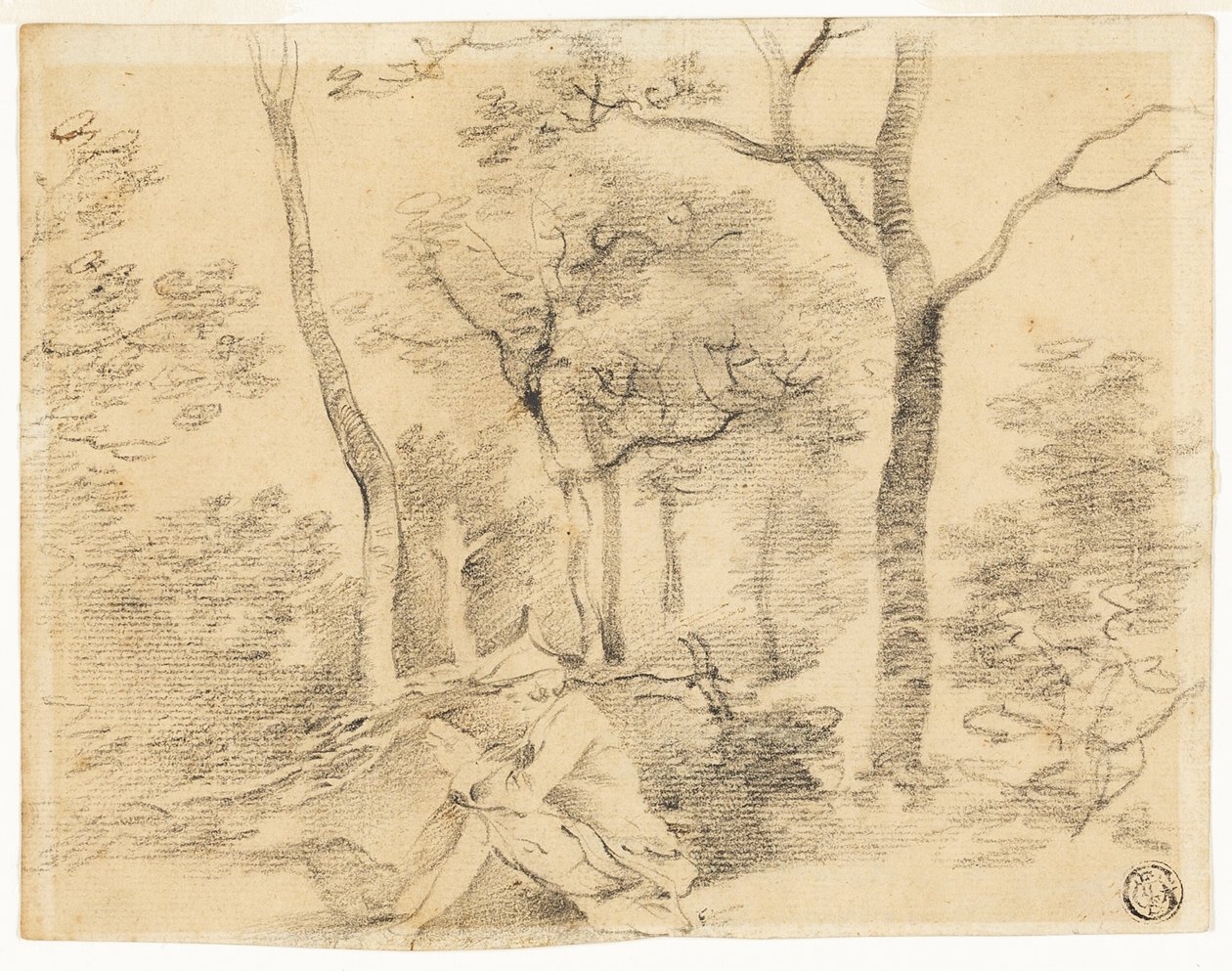 Gainsborough Sketching in Woods od Thomas Gainsborough