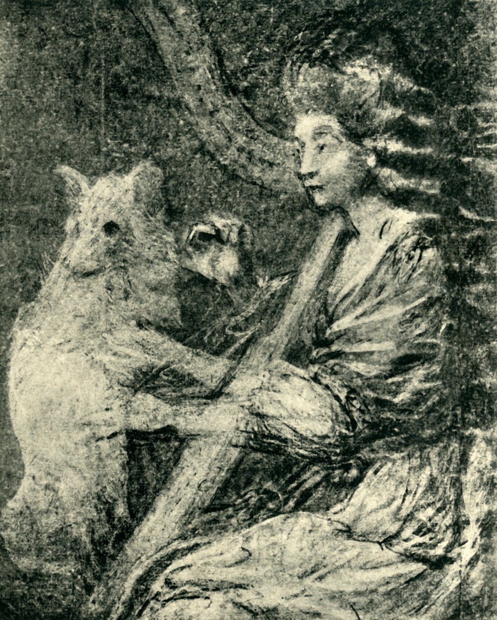 Harfista a pes, c1778, 1943. od Thomas Gainsborough