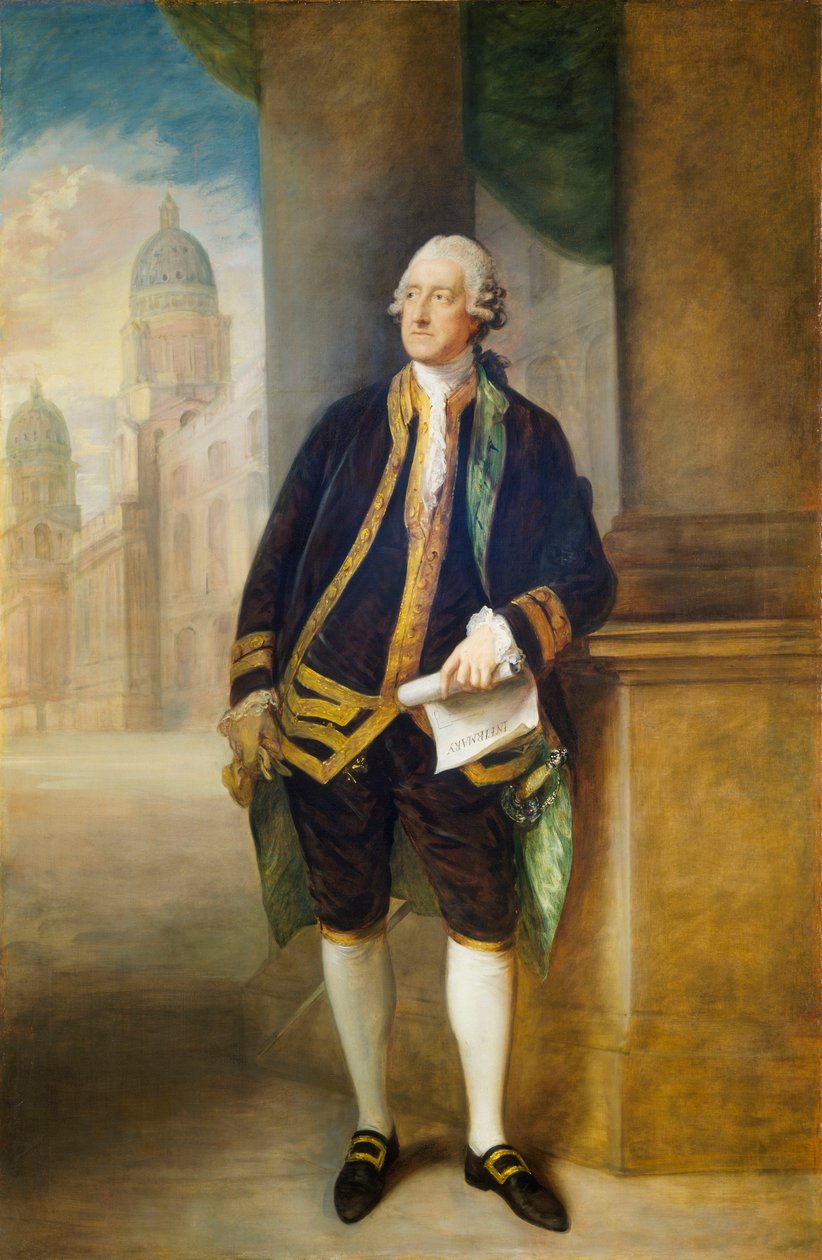 John Montagu, 4. hrabě ze Sandwiche od Thomas Gainsborough