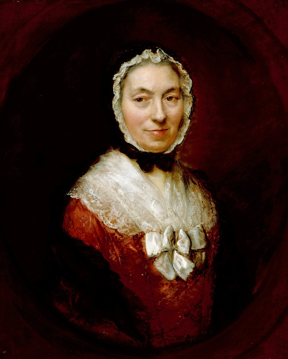 Lady In A Mob Cap (olej na plátně) od Thomas Gainsborough