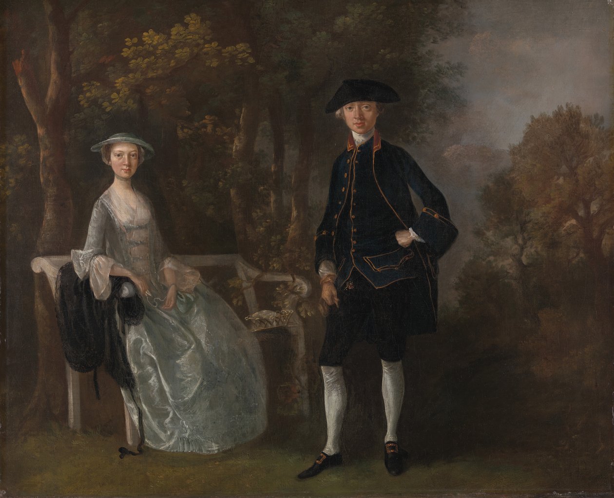 Lady Lloyd a její syn, Richard Savage Lloyd, z Hintlesham Hall, Suffolk, mezi 1745 a 1746. od Thomas Gainsborough