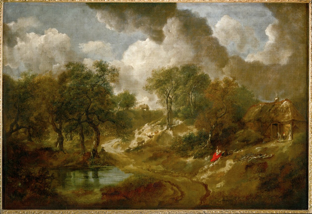 Krajina v Suffolku (malba na plátně) od Thomas Gainsborough