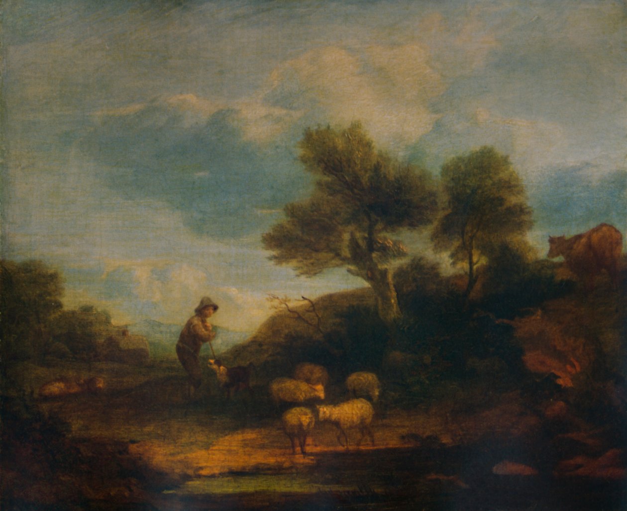 Krajina s ovcemi, 18. století, 1935 od Thomas Gainsborough