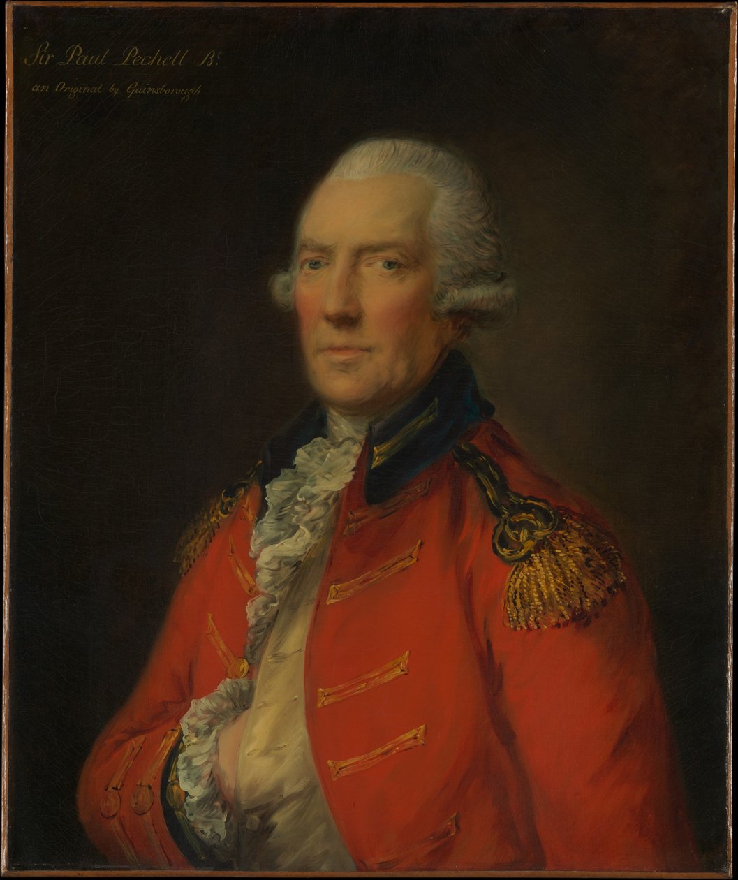 Podplukovník Paul Pechell (1724-1800) od Thomas Gainsborough