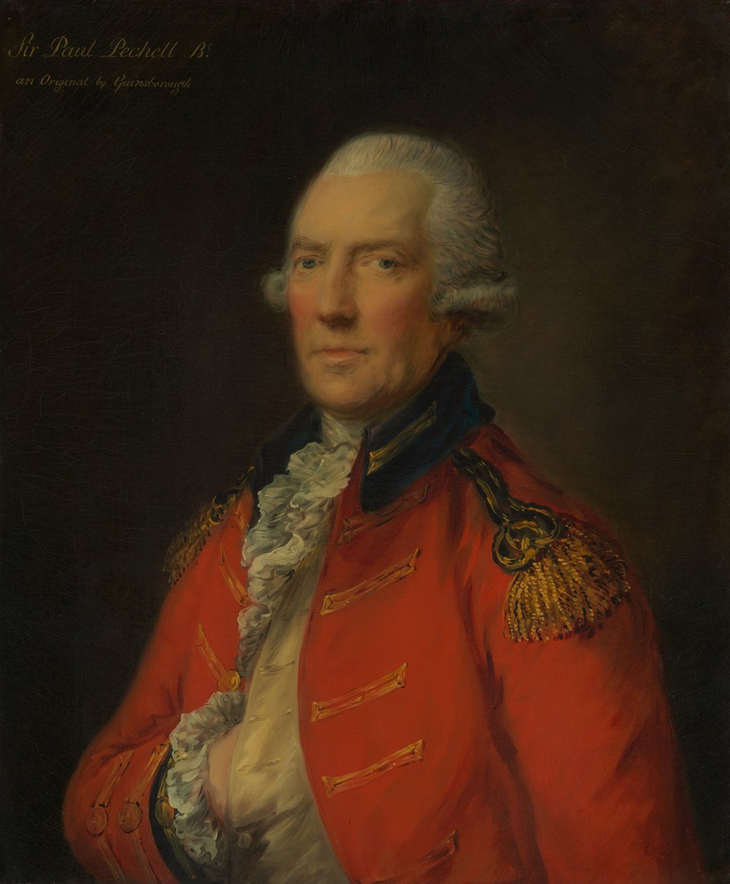 Podplukovník Paul Pechell 1724-1800. od Thomas Gainsborough