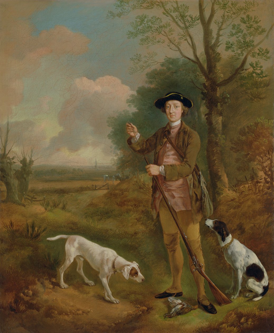 Major John Dade (1726-1811) z Tannington, Suffolk, kolem roku 1755 (olej na plátně) od Thomas Gainsborough