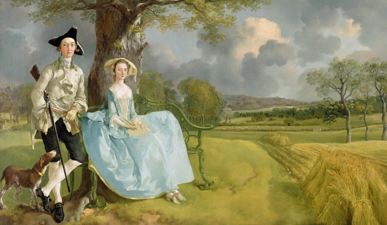 Pan a paní Andrewsovi, kolem 1748-9 (olej na plátně) od Thomas Gainsborough
