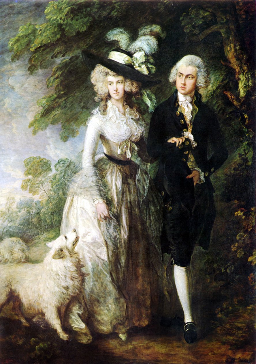 Manželé William Hallettovi ("Ranní procházka") od Thomas Gainsborough