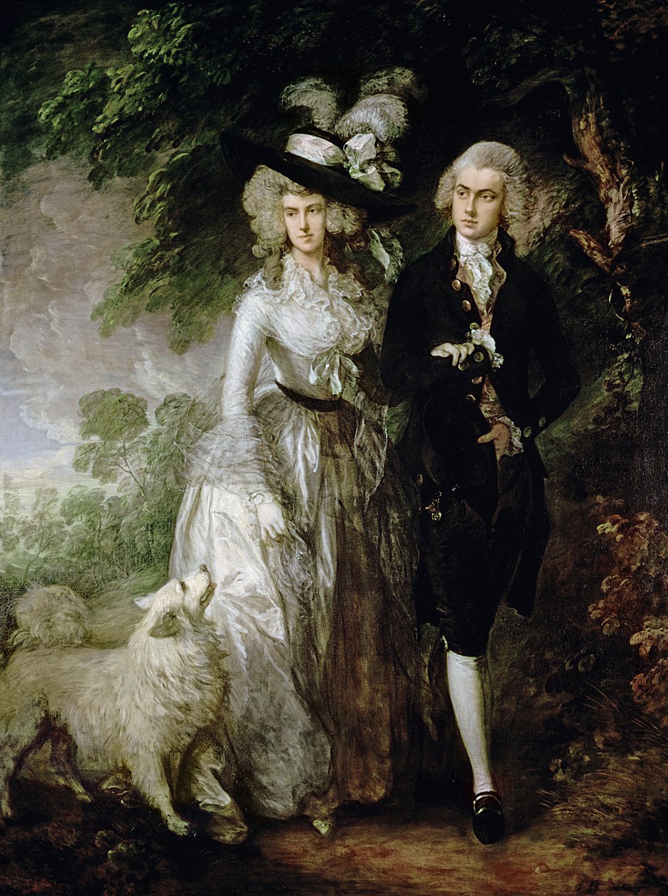 Pan a paní Hallettovi (Ranní procházka), cca 1785 od Thomas Gainsborough
