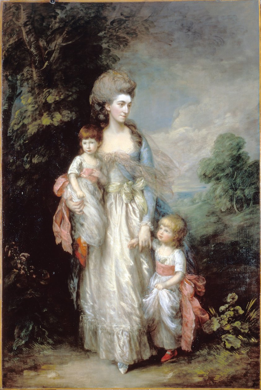 Paní Elizabeth Moodyová se syny Samuelem a Thomasem od Thomas Gainsborough