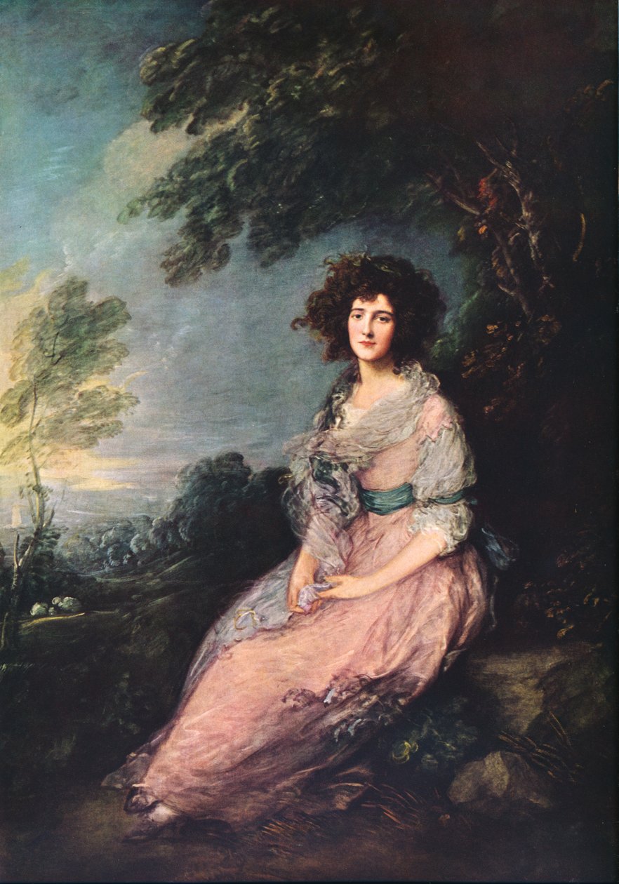 Paní Richard Brinsley Sheridan, 1785-1787 od Thomas Gainsborough