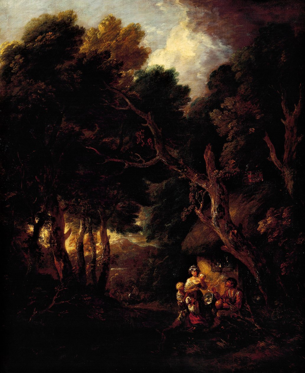 Farmář kouřící dýmku před dveřmi své kajuty Thomas Gainsborough (1727-1788) od Thomas Gainsborough