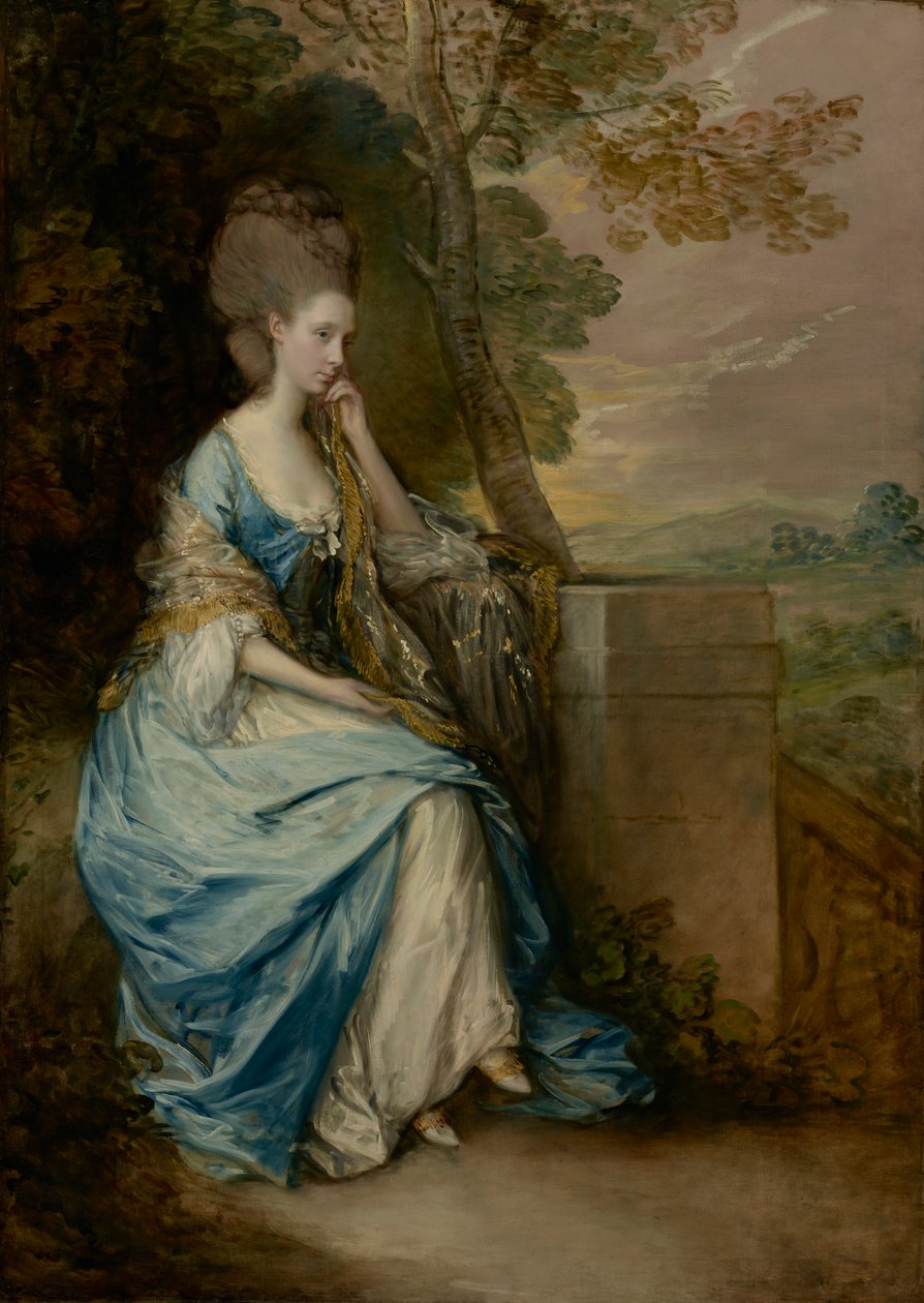 Portrét Anny, hraběnky z Chesterfieldu, 1777-8 (olej na plátně0 od Thomas Gainsborough