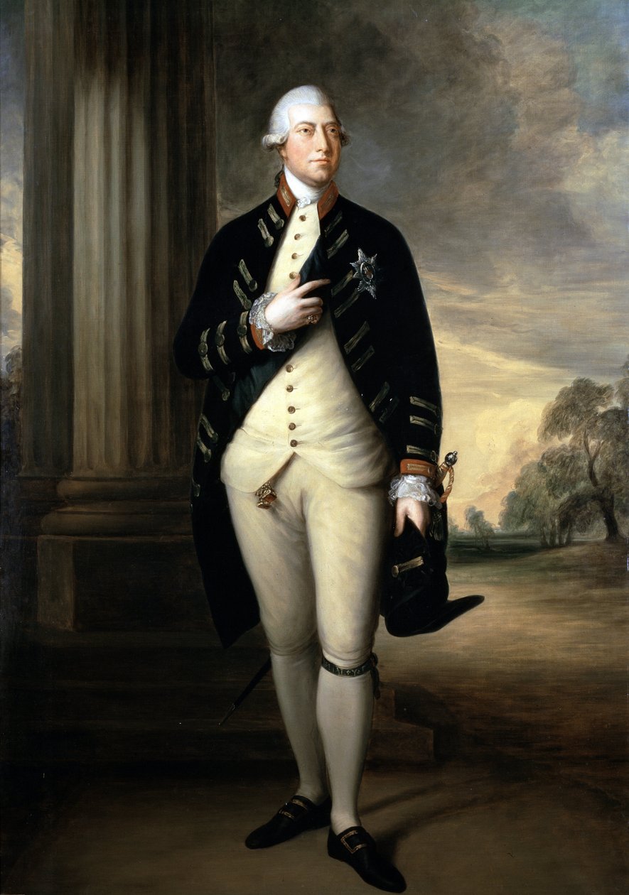 Portrét Jiřího III. (olej na plátně od Thomas Gainsborough