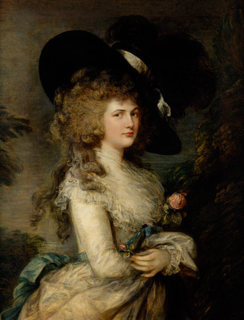 Portrét Georgiany, vévodkyně z Devonshire, kolem 1785-87 (olej na plátně) od Thomas Gainsborough
