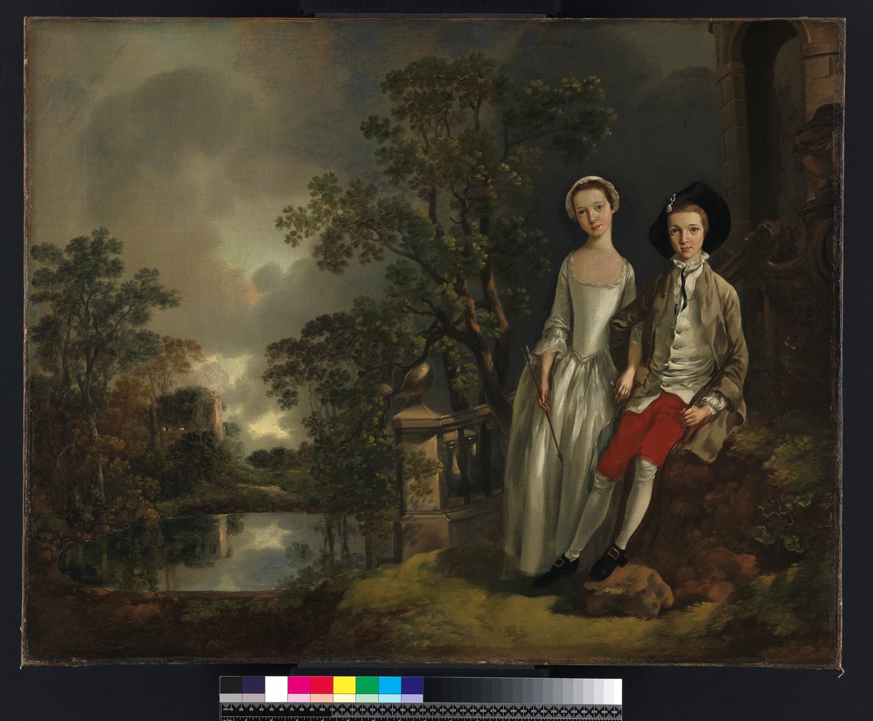 Portrét Heneage Lloyd a jeho sestry Lucy, kolem roku 1750 od Thomas Gainsborough