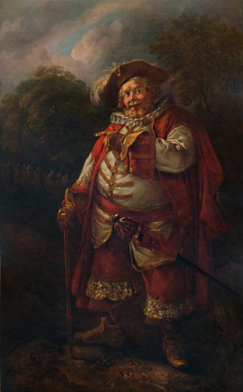 Portrét Jamese Quina jako Falstaffa, 18. století, 1935 od Thomas Gainsborough