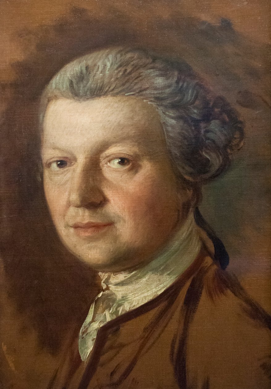 Portrét Joshuy Kirby (1716-1774), kolem 1754-56 (olej na plátně) od Thomas Gainsborough