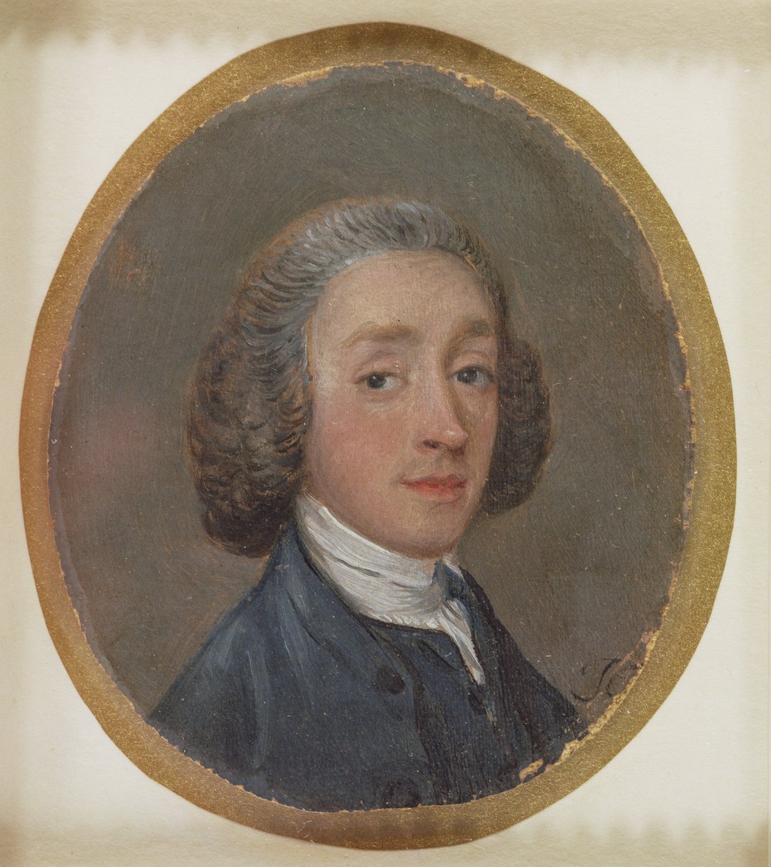 Portrét mladého muže s napudrovanými vlasy od Thomas Gainsborough