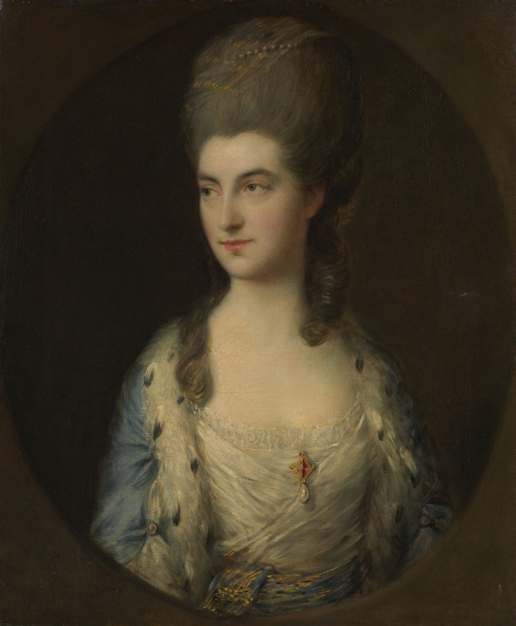 Portrét mladé ženy, zvané slečna Sparrowová, 70. léta 18. století. od Thomas Gainsborough