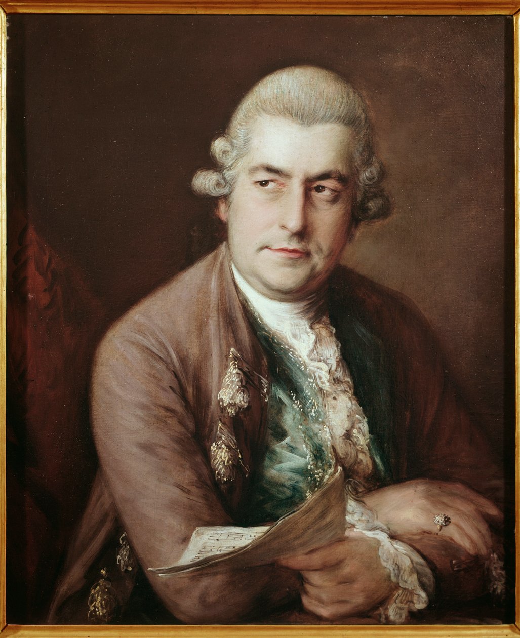 Portrét německého skladatele Johanna Christiana Bacha od Thomas Gainsborough