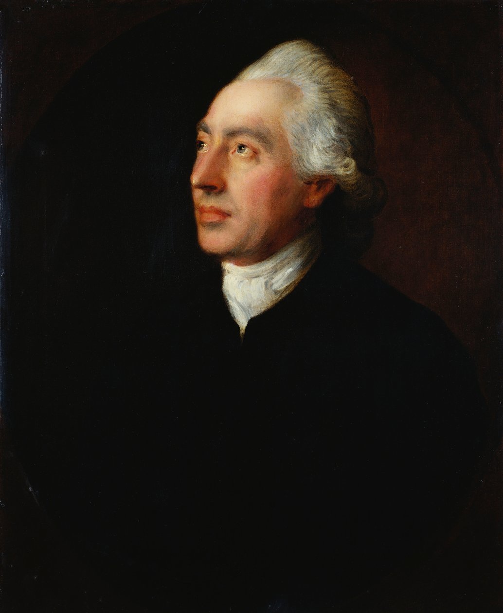 Portrét reverenda Humphreyho Gainsborougha v černém kabátě a bílé kravatě od Thomas Gainsborough