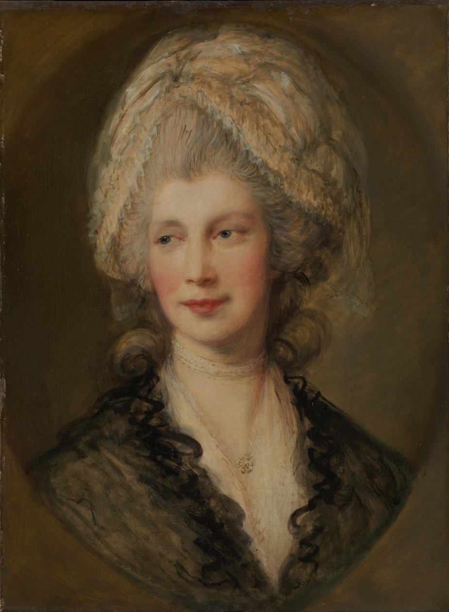 Queen Charlotte, kolem roku 1782 (olej na plátně) od Thomas Gainsborough