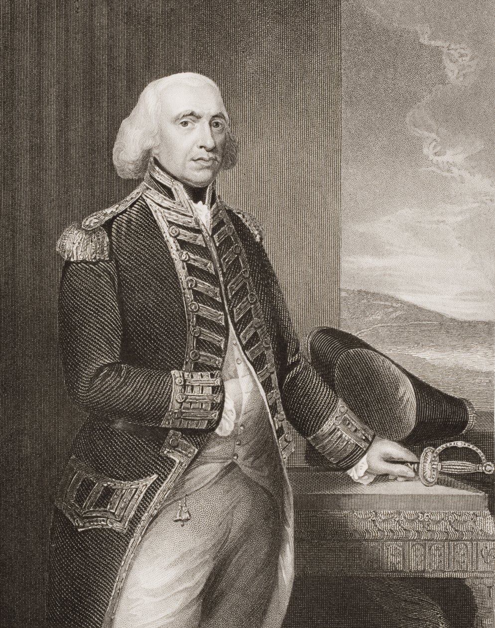 Richard Howe, 1. Earl Howe, ilustrace z 