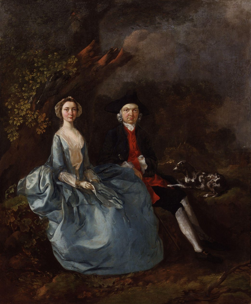 Sarah Kirby (rozená Bullová); (John) Joshua Kirby od Thomas Gainsborough