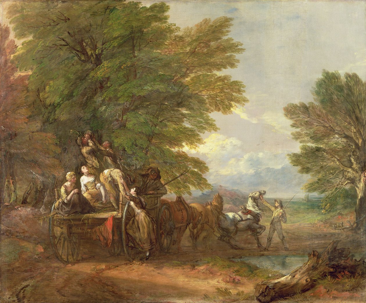 Sklízecí vůz, kolem roku 1767 od Thomas Gainsborough