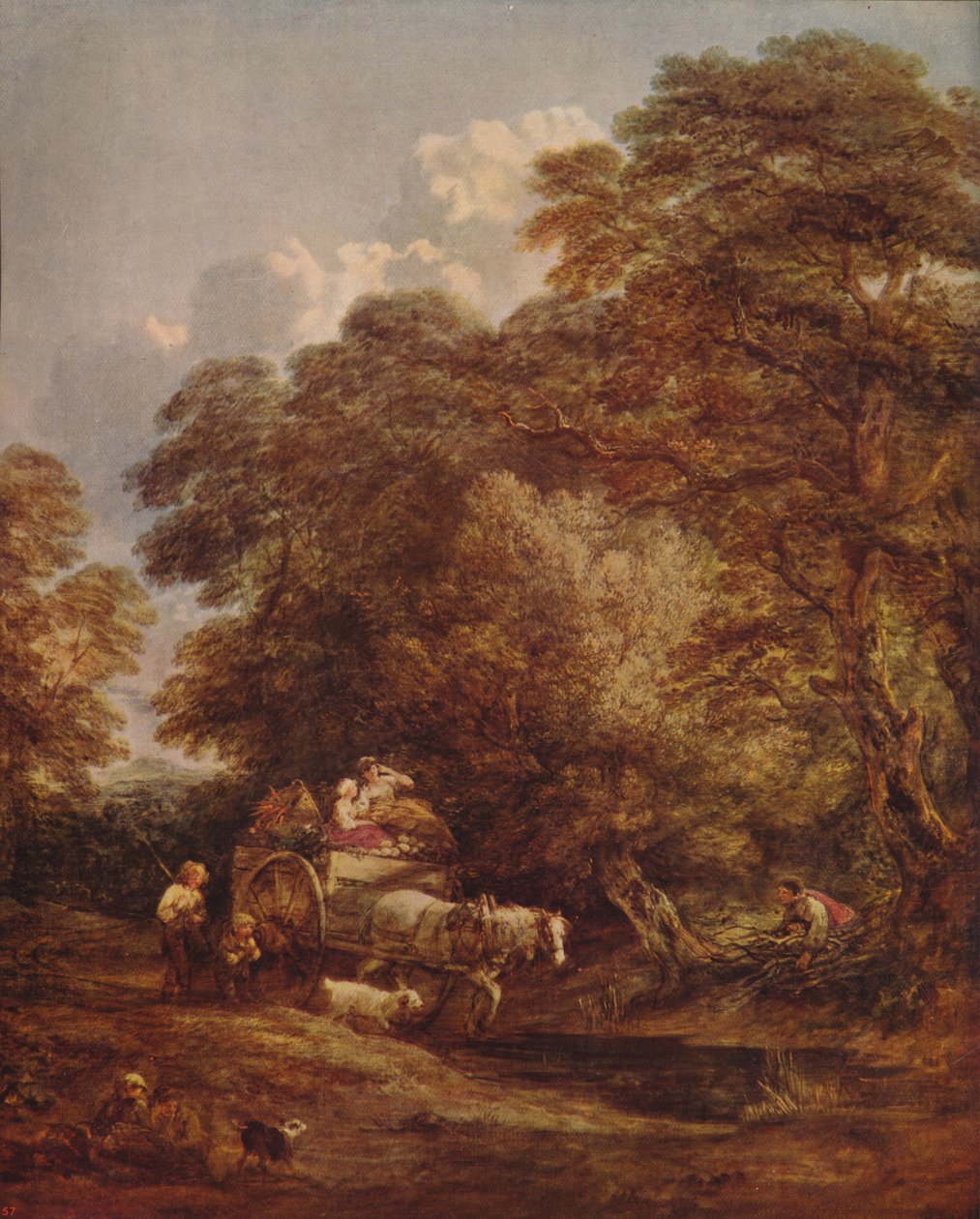 The Market Cart, 1786, c1915 od Thomas Gainsborough