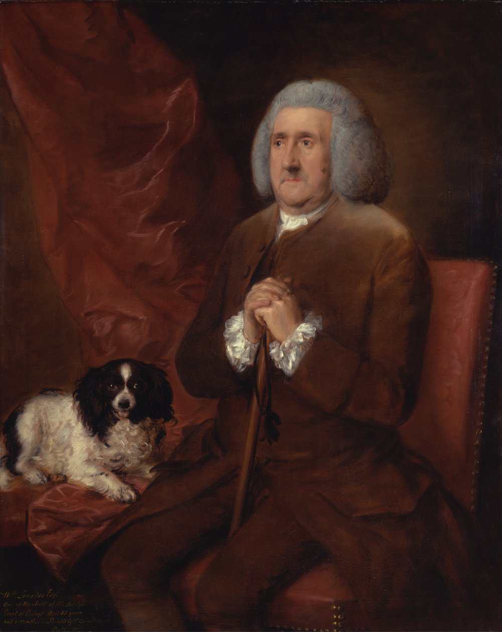 William Lowndes, auditor státního rozpočtu Jeho Veličenstva, 1771. od Thomas Gainsborough