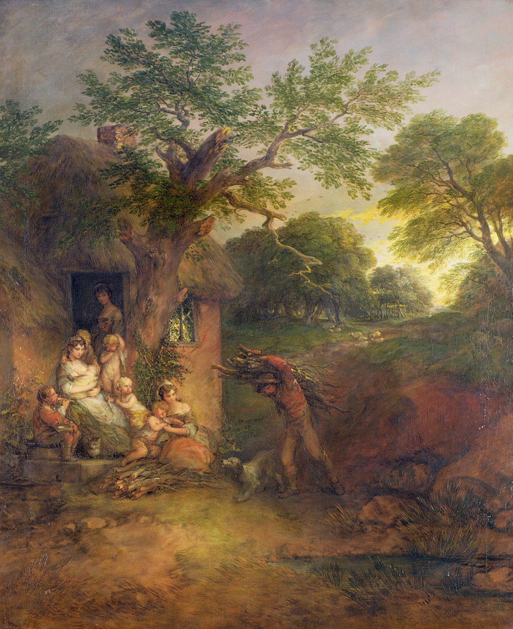 Dřevařský dům, kolem roku 1780 od Thomas Gainsborough