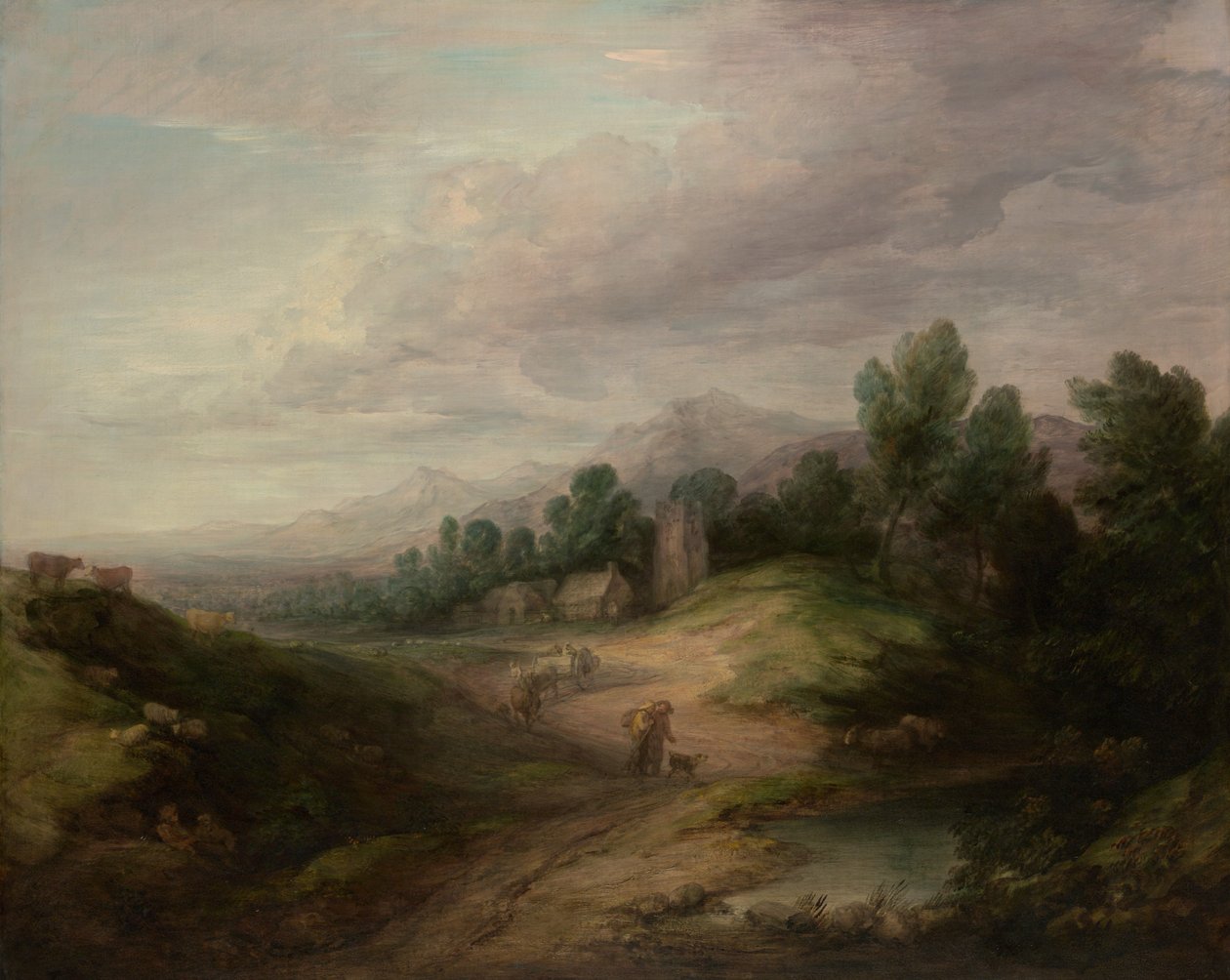 Wooded Upland Landscape, pravděpodobně 1783. od Thomas Gainsborough