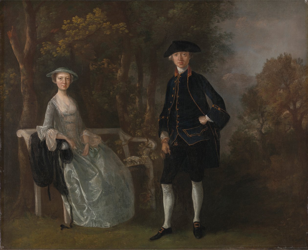 Lady Lloyd a její syn, Richard Savage Lloyd, z Hintlesham Hall, Suffolk od Thomas Gainsborough RA
