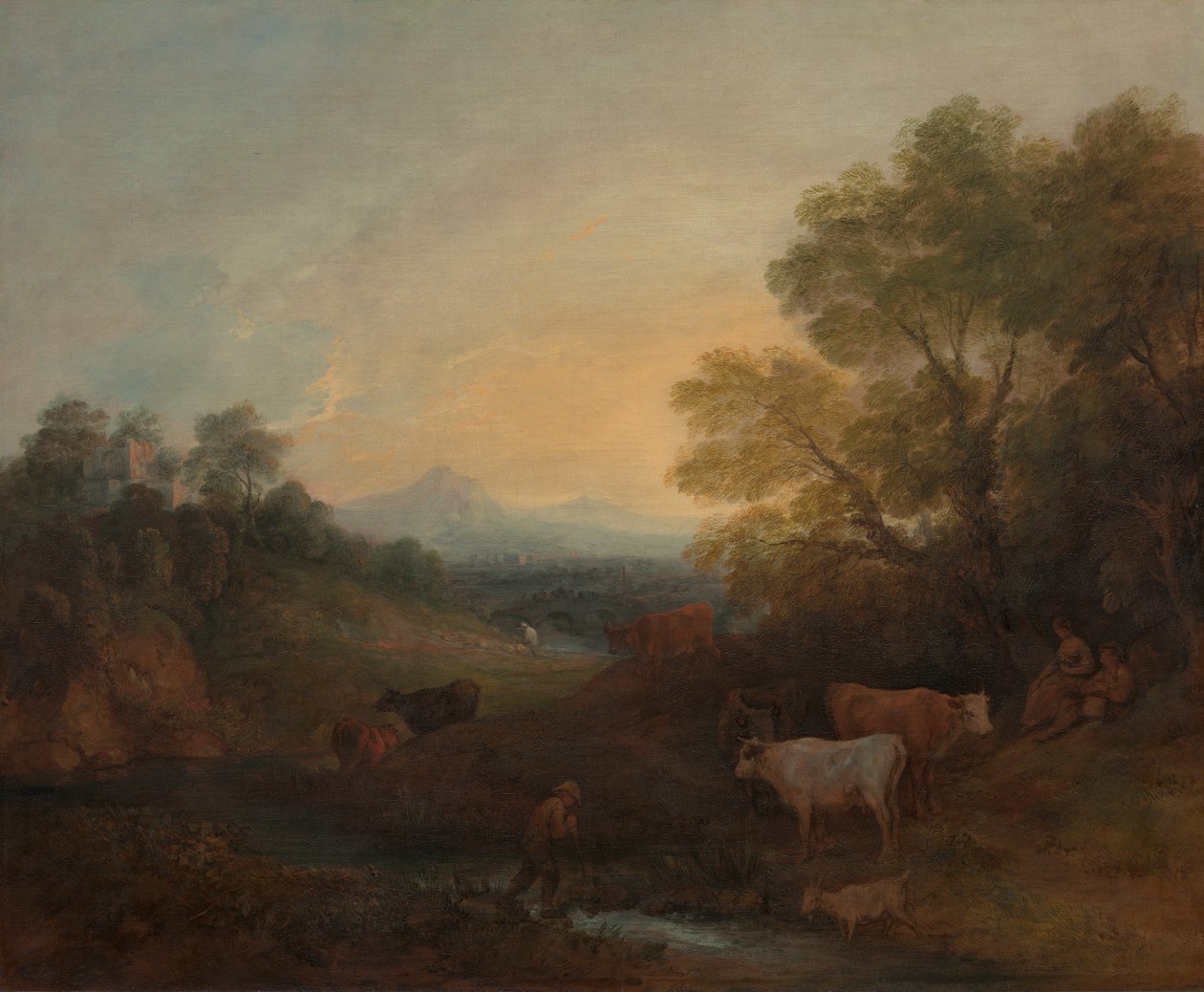 Krajina s dobytkem od Thomas Gainsborough RA